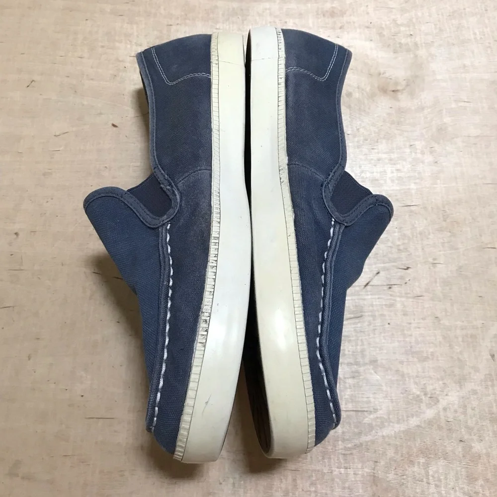 Timberland 1973 Men’s Blue Canvas Slip-On Loafers Size 10.5
